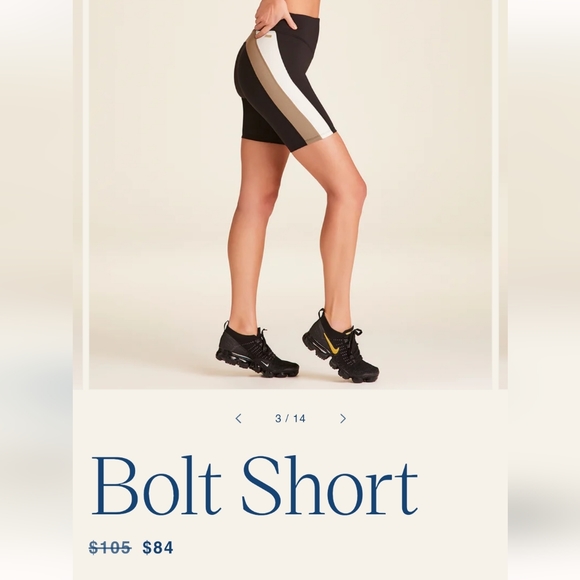 ALALA BLACK WHITE & GOLD BICYCLE SHORTS - Picture 7 of 7